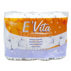 Белла ватные палочки E` VITA п/эт, 200шт.